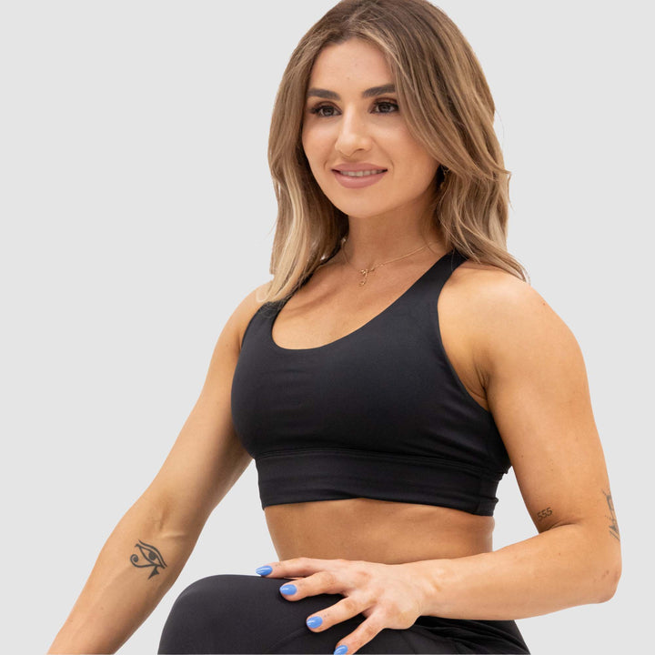 Luna Active Compress and Compact Black Sports Bra