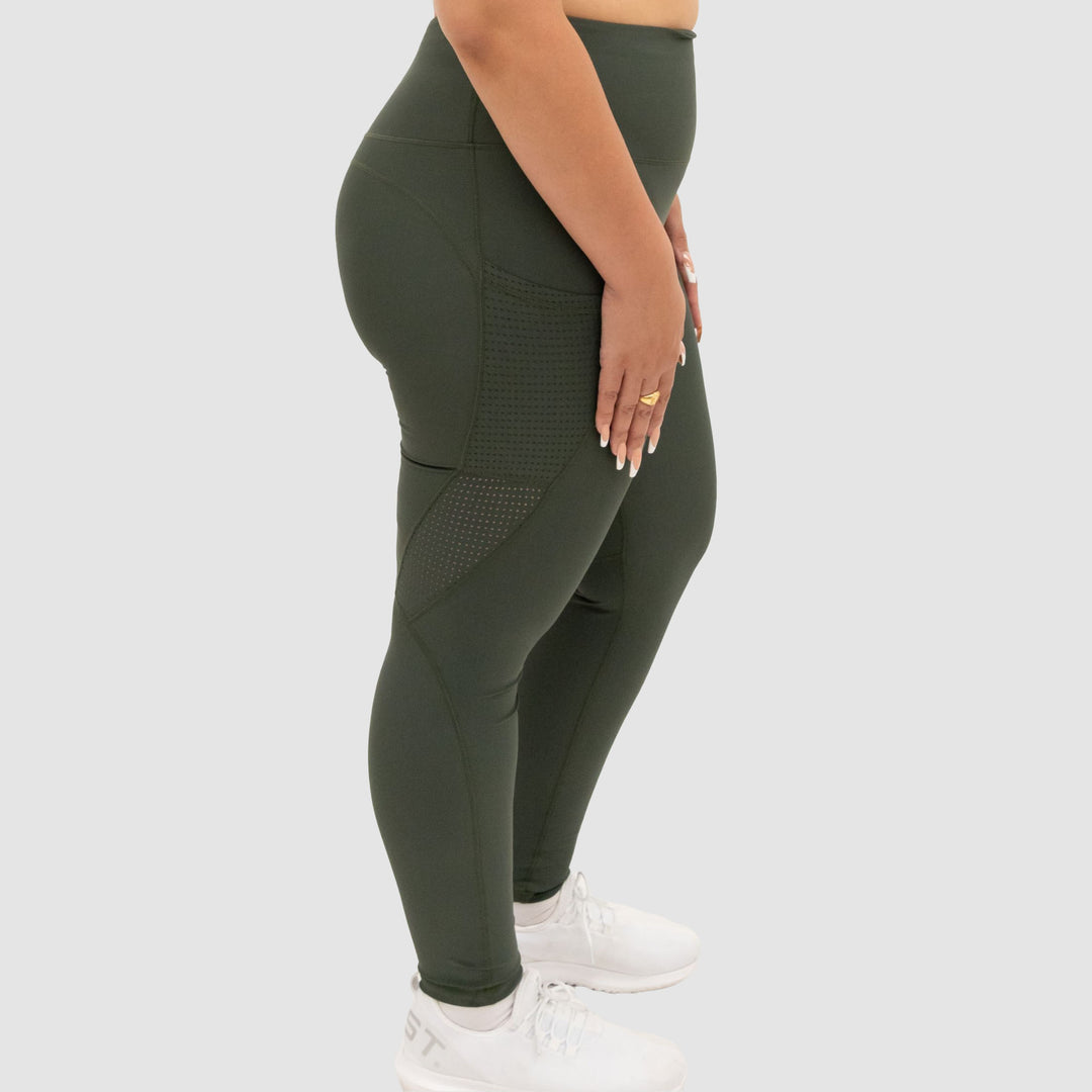 Skye Eco Khaki Gym Leggings