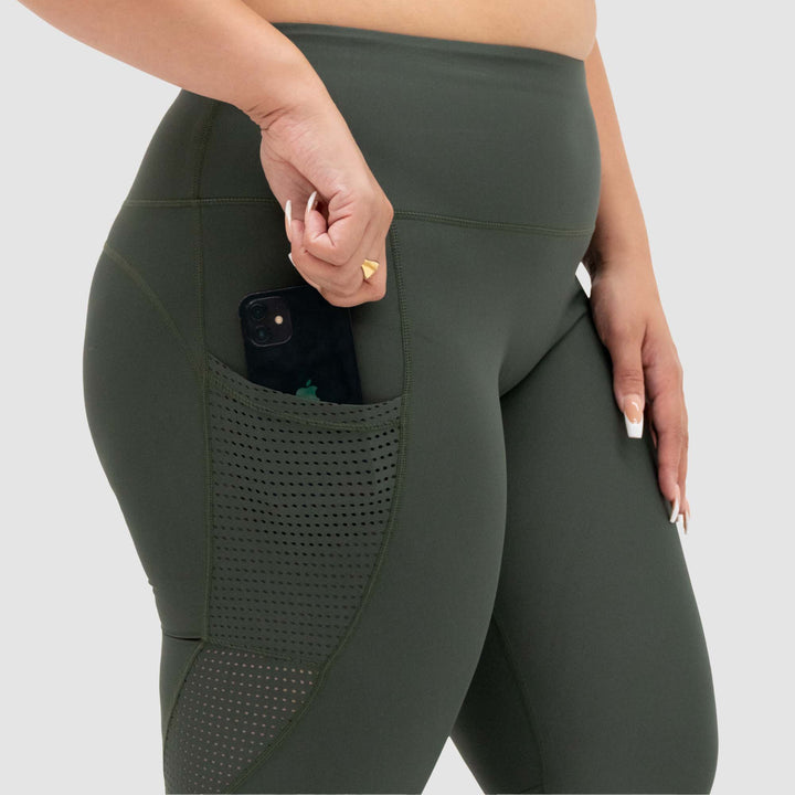 Skye Eco Khaki Gym Leggings