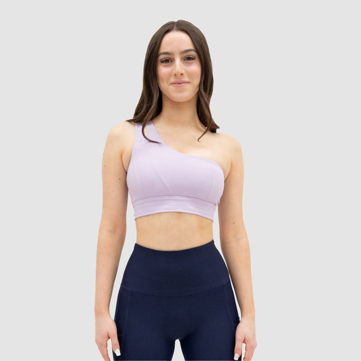 lilac sports bra