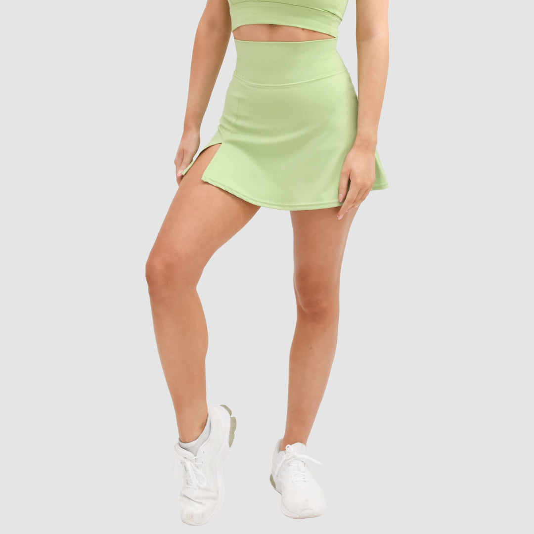 Green tennis skirt