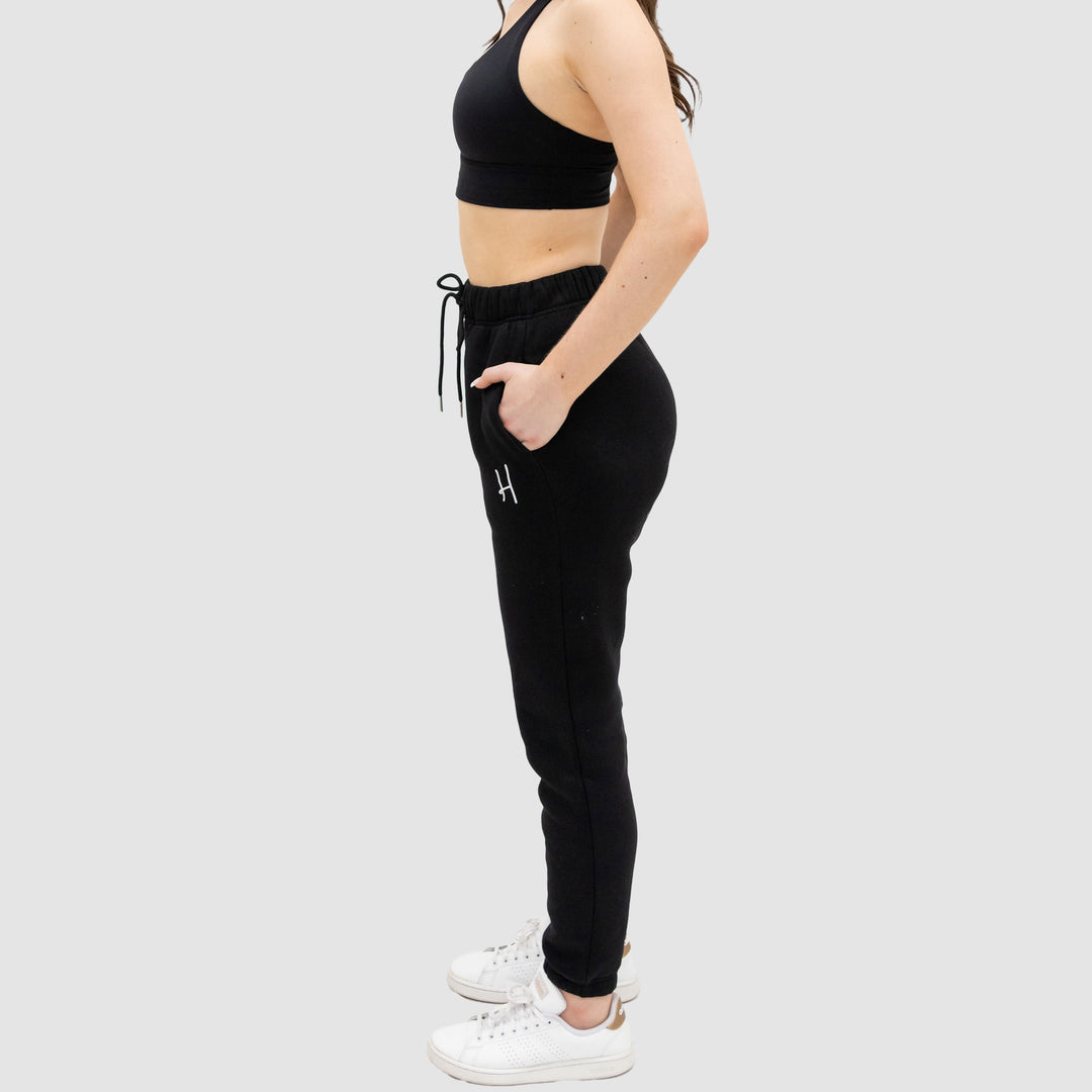 Luxury Track Pants Black | Bella Lounge wear collection